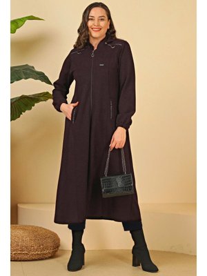 Kadin Buyuk Beden Kapüşonlu Kislik Kap Kabanmürdüm Kadin Buyuk Beden Kapüşonlu Kislik Kap Kabanmürdüm