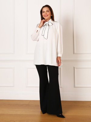 Off White Büyük Beden Tunik