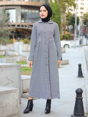 Siyah Kazayağı Desenli Kap