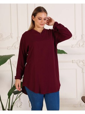 Belmando Viskon Yumuşak Kumaş Pamuklu Dokuma Rahat Tunik