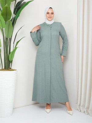 Büyük Beden Anne Yazlık Pardesü Ferace