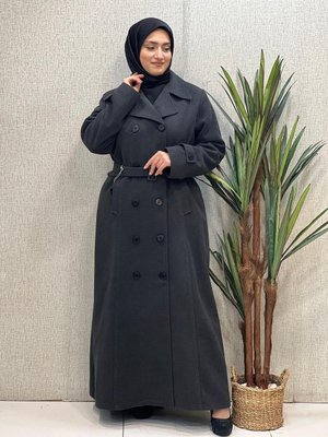 Çift Düğmeli Kaşe Manto Çift Düğmeli Kaşe Manto