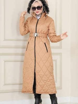 Latte Şişme Kapitone Mont Latte Şişme Kapitone Mont