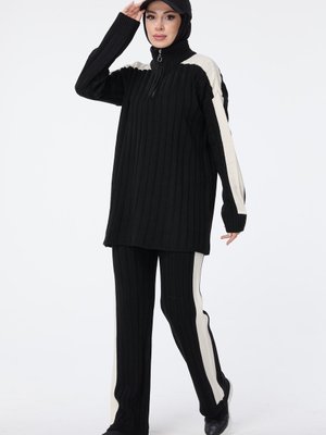 Sıyah Triko Tunik Pantolon