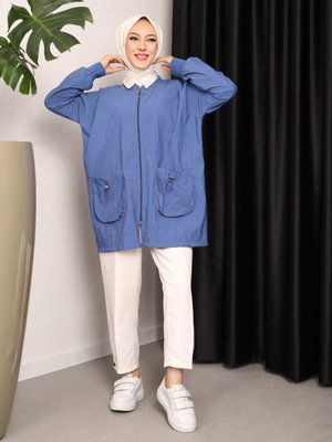 İndigo Torba Cepli Mont