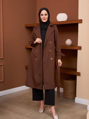 Berna Trençkot Kahverengi