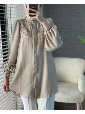 Pamuklu Kumaş Süzene Detaylı Vizyon Gömlek