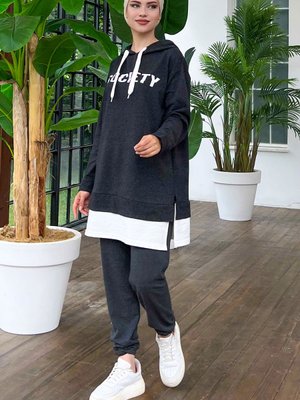 Antrasıt Tunik + Pantolon