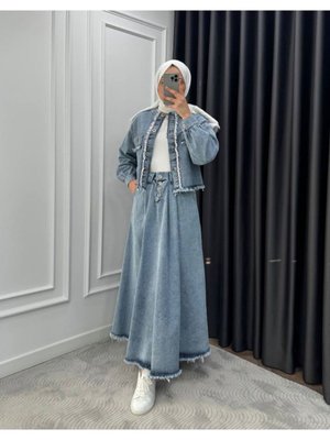 Kot Ceket Ve Etek Takım