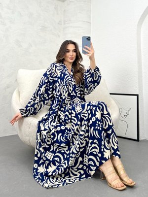 Tesettür V Yaka Viskon Elbise