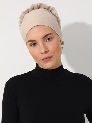 Açık Vizon Topuzlu Bone