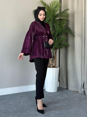 İğneli Tafta Ceket