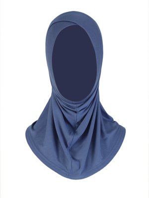 Kot Mavi Çapraz Çocuk Türbanı