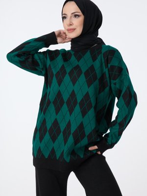 Zumrut Baklava Desen Triko Takım