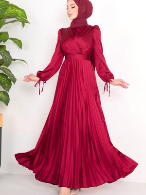 Bordo Abiye Elbise Bordo Abiye Elbise