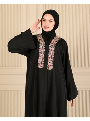 Dantel Detaylı Ferace & Abaya Dantel Detaylı Ferace & Abaya