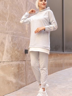 Tunik + Pantolon Grı Tunik + Pantolon Grı
