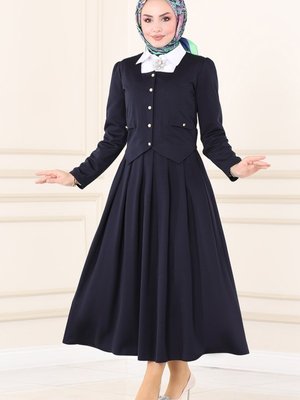 Lacivert Aksesuar Cepli İkili Takım Lacivert Aksesuar Cepli İkili Takım