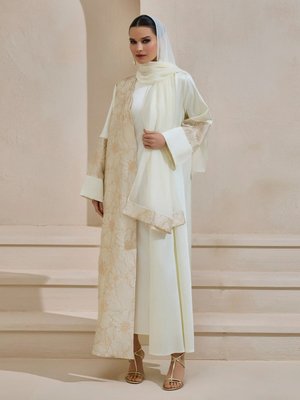 Krem Vera Abaya Set