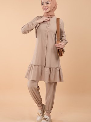 Bej Tunik Pantolon