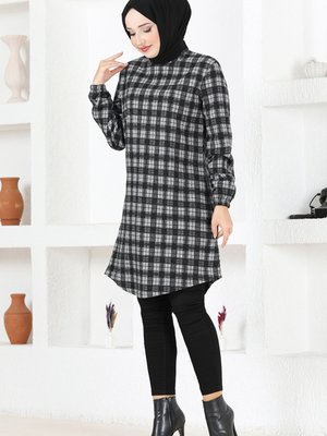 Ekose Tunik Gri Ekose Tunik Gri