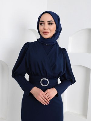 Çapraz Sukuba Tesettür Elbise