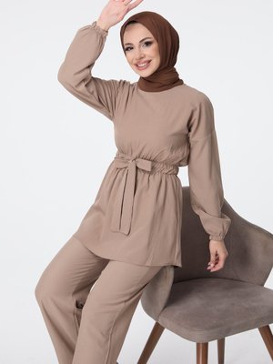 Bej Tunik Pantolon