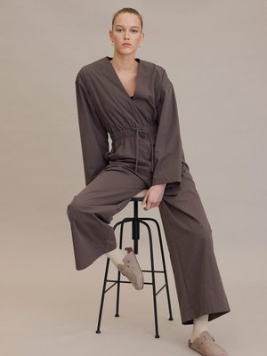 Geniş Kesim Rahat Tulum Vizon Geniş Kesim Rahat Tulum Vizon