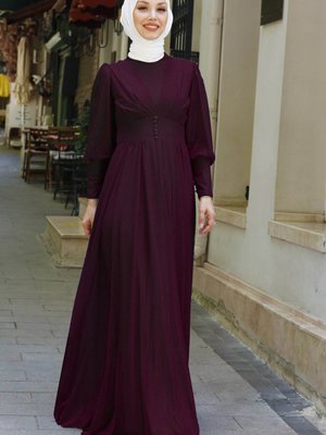 Bordo Abiye Elbise Bordo Abiye Elbise