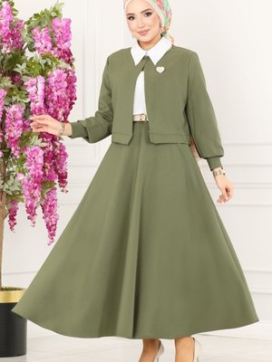 Haki Ceketli Dabıl Takım