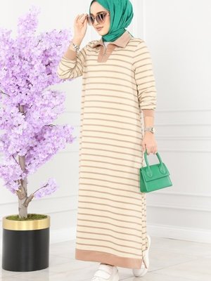 Vizyon Çizgili Spor Elbise