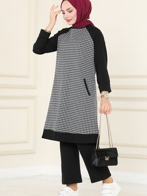 Gri & Siyah Cep Detaylı Kışlık Takım Gri & Siyah Cep Detaylı Kışlık Takım