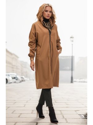 Kahverengi Kapüşonlu Cepli Kap Kahverengi Kapüşonlu Cepli Kap