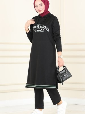 Mint & Siyah Yazı Baskılı Spor Takım Mint & Siyah Yazı Baskılı Spor Takım