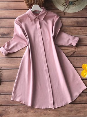 Pudra Boyfriend Tunik Gömlek