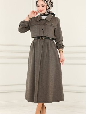 Vizyon Cep Detaylı Etekli Takım Vizyon Cep Detaylı Etekli Takım