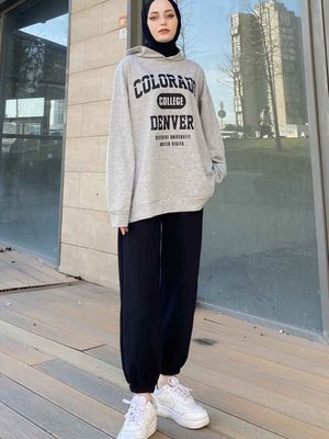 Colorado Baskı Detaylı Kapüşonlu Sweatshirt