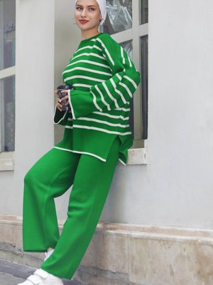 Yesıl Triko Tunik Pantolon