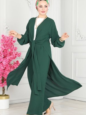 Zümrüt Önden Bağlamalı Aerobin Takım Zümrüt Önden Bağlamalı Aerobin Takım