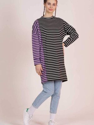 Siyah Mor Marvelous Sweatshirt