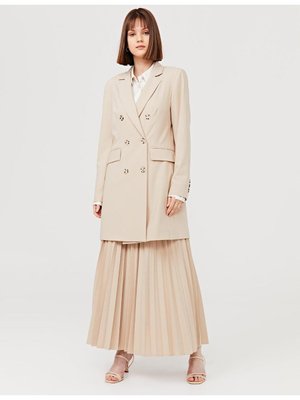 Basic Blazer Ceket Krem Sz