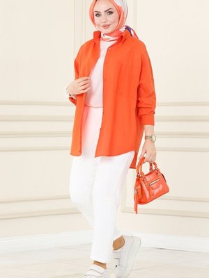 Ekru Beli Lastikli Havuç Pantolon Ekru Beli Lastikli Havuç Pantolon