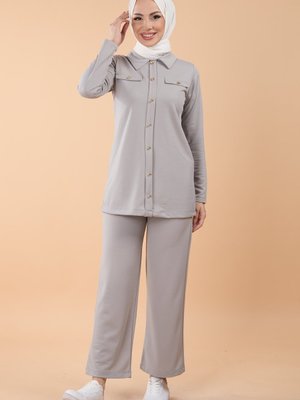 Grı Tunik Pantolon Grı Tunik Pantolon