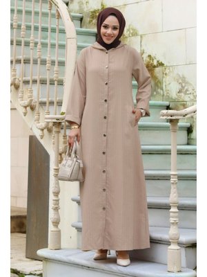 Vizon Ahsen Boydan Düğmeli Kap