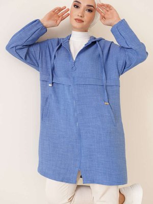 Kapüşonlu Önü Fermuarlı Hırka Kapüşonlu Önü Fermuarlı Hırka