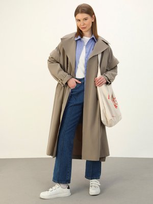 Vizon Kolları Çıkabilen Yelek Trençkot