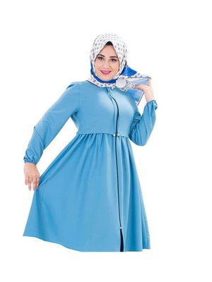 Fermuarlı Mevsimlik Kap İndigo