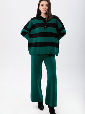 Sıyah Zumrut Triko Tunik Pantolon