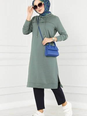 Mint Pat Detaylı Spor Tunik Mint Pat Detaylı Spor Tunik