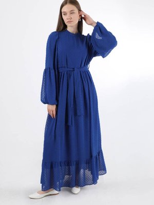 Avril Şifon Elbise Saks Avril Şifon Elbise Saks